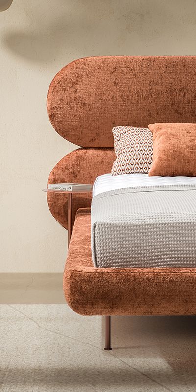 Aria Bet T180   Sassari Cognac   Detail Bettrahmen